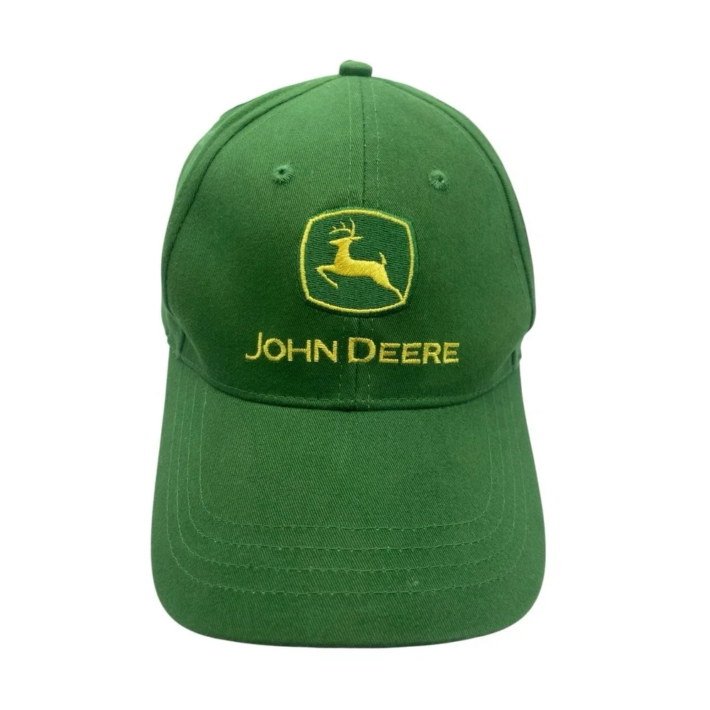 John Deere Snapback Trucker Hat Owner's Edition Cary Francis Group Green Vtg NWT
